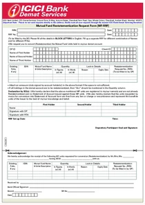 Mutual Fund Restatementization Request Form [MF-RRF]